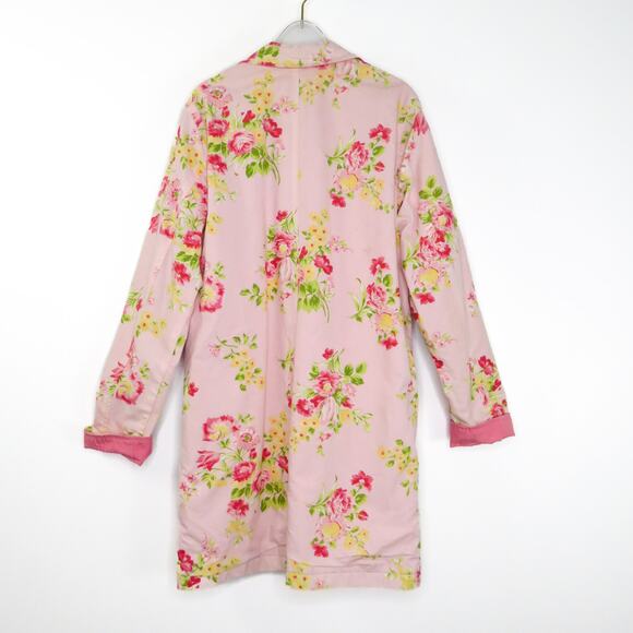 1990s Vintage Pink Floral Reversible Casual Jacket Large - Picture 12 of 16